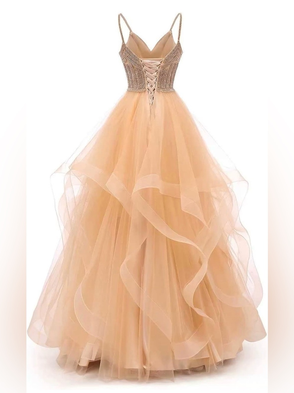 Champagne Gown Dress - Picture 2 of 5